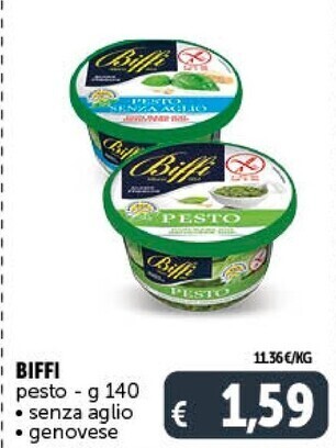 Biffi pesto senza aglio