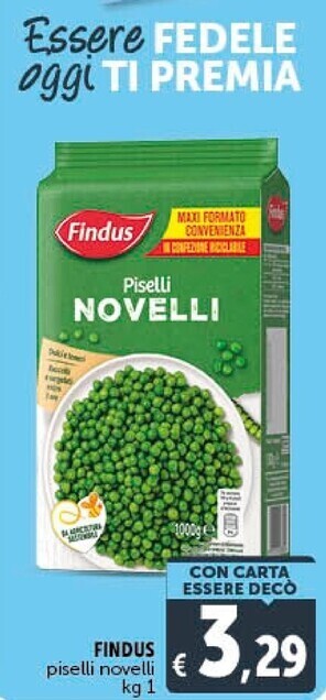 Gourmet Déco Findus piselli novelli offerta