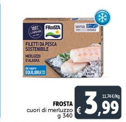 Gourmet Déco Frosta cuori di merluzzo offerta