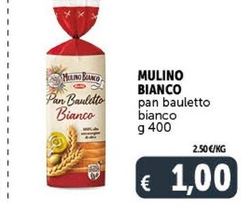 Gourmet Déco Mulino bianco pan bauletto bianco g 400 offerta