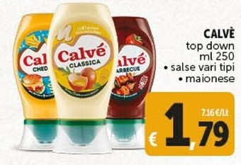 Calvè top down salse