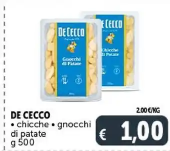 Gourmet Déco De cecco chicche g 500 offerta