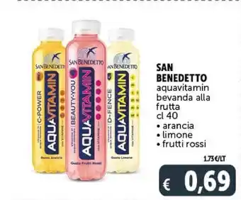 Gourmet Déco San benedetto aquavitamin bevanda alla frutta arancia offerta