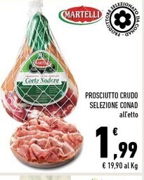 Conad Margherita Martelli prosciutto crudo selezione offerta