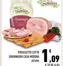 Conad Margherita Casa modena prosciutto cotto granmagro offerta