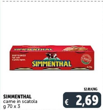 Gourmet Déco Simmenthal carne in scatola offerta