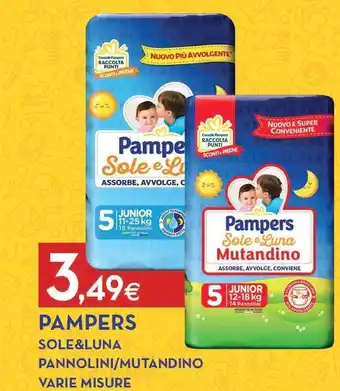Proshop Pampers sole&luna pannolini offerta
