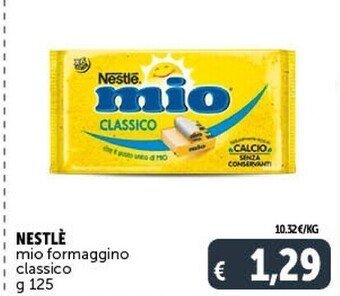 Gourmet Déco Nestlè mio formaggino classico offerta