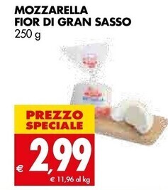 Tigros Sasso mozzarella fior di gran offerta