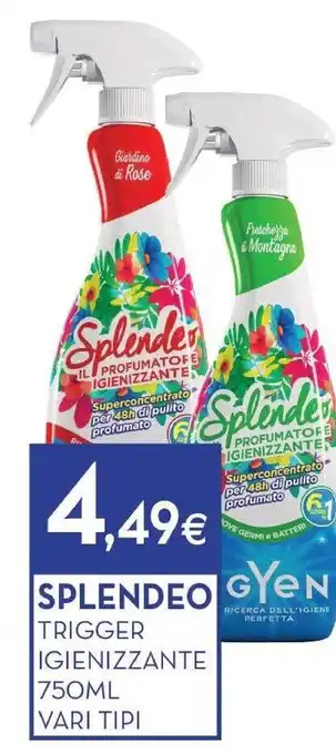 Proshop Splendeo - trigger igienizzante offerta