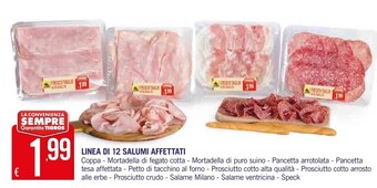 Tigros Linea di 12 salumi affettati offerta
