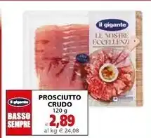 Il gigante prosciutto crudo