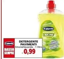 Il Gigante Il gigante detergente pavimenti offerta