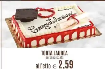 Il Gigante Torta laurea offerta