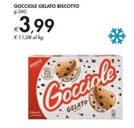 Bennet Gocciole gelato biscotto offerta