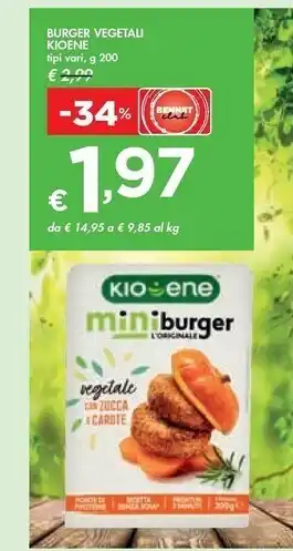 Kioene burger vegetali