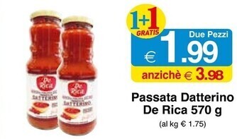 Sì con te De rica passata datterino offerta