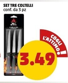 PENNY Set tre coltelli offerta
