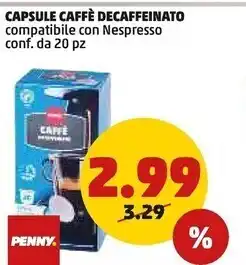 PENNY Capsule caffè decaffeinato offerta