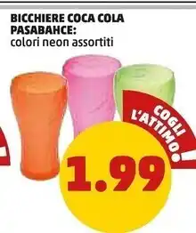 PENNY Pasabahce bicchiere coca cola offerta