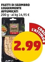 PENNY Filetti di sgombro leggermente affumicati offerta