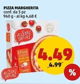 PENNY Gli allegri sapori pizza margherita offerta