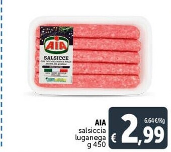 Aia salsiccia luganega g 450