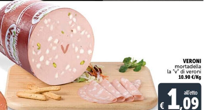 Gourmet Déco Veroni mortadella la ''v'' di offerta