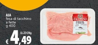 Aia fesa di tacchino a fette g 400