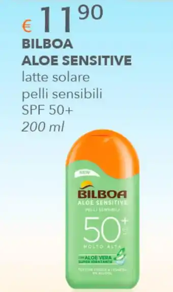 Acqua & Sapone BILBOA ALOE SENSITIVE latte solare pelli sensibili SPF 50+200 ml offerta