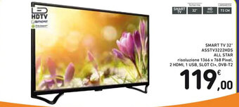 Spazio Conad SMART TV 32" ASSTV3222HDS ALL STAR offerta
