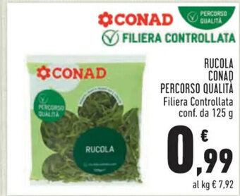 Conad RUCOLA CONAD PERCORSO QUALITA 125 g offerta