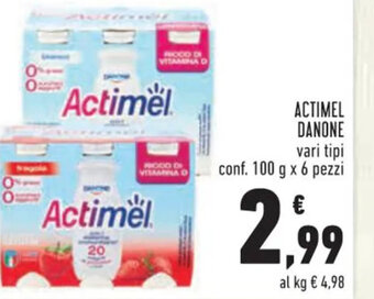Conad ACTIMEL DANONE conf. 100 g x 6 pezzi offerta