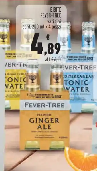 Conad BIBITE FEVER-TREE vari tipi conf. 200 ml x 4 pezzi offerta