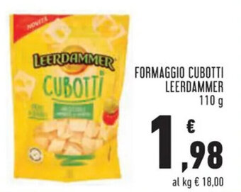 Conad FORMAGGIO CUBOTTI LEERDAMMER 110 g offerta