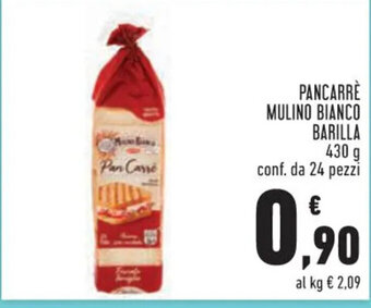 Conad PANCARRÈ MULINO BIANCO BARILLA 430 g offerta