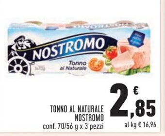 Conad TONNO AL NATURALE NOSTROMO conf. 70/56 g x 3 pezzi offerta