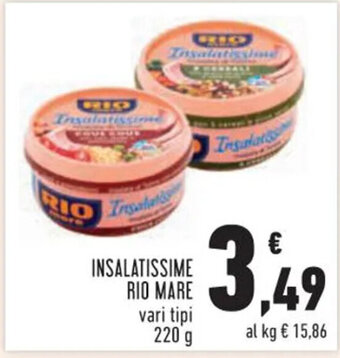 Conad INSALATISSIME RIO MARE vari tipi 220 g offerta