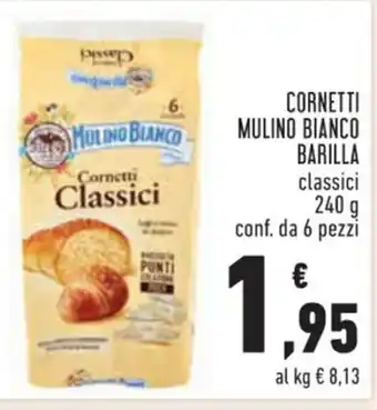 Conad CORNETTI MULINO BIANCO BARILLA classici 240 g offerta