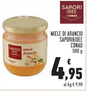 Conad MIELE DI ARANCIO SAPORI&IDEE CONAD 500 g offerta