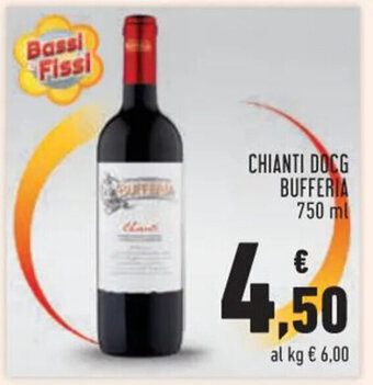Conad CHIANTI DOCG BUFFERIA 750 ml offerta