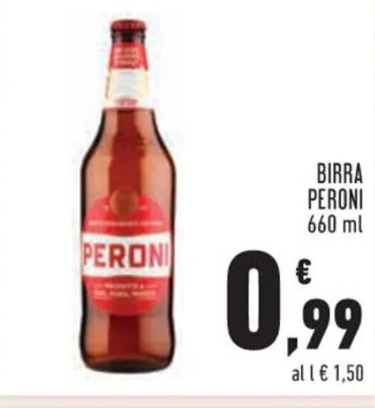 Conad BIRRA PERONI 660 ml offerta