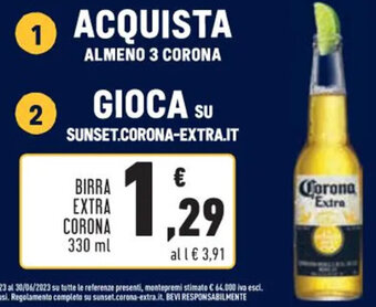 Conad BIRRA EXTRA CORONA 330 ml offerta