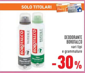 Conad DEODORANTE BOROTALCO offerta