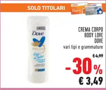 Conad CREMA CORPO BODY LOVE offerta