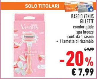 Conad RASOIO VENUS GILLETTE offerta