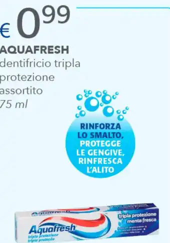 Acqua & Sapone AQUAFRESH dentifricio tripla 75 ml offerta
