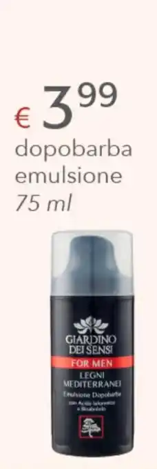 Acqua & Sapone dopobarba emulsione 75 ml offerta