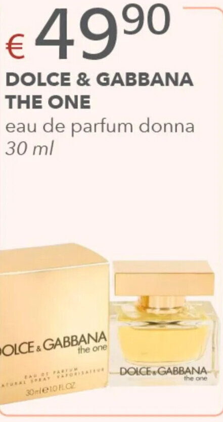 Acqua & Sapone DOLCE & GABBANA THE ONE 30 ml offerta
