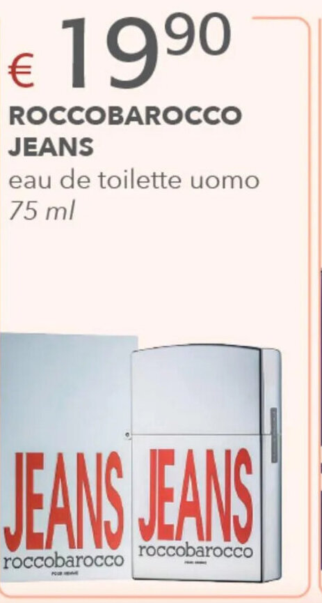 Acqua & Sapone ROCCOBAROCCO JEANS eau de toilette uomo 75 ml offerta